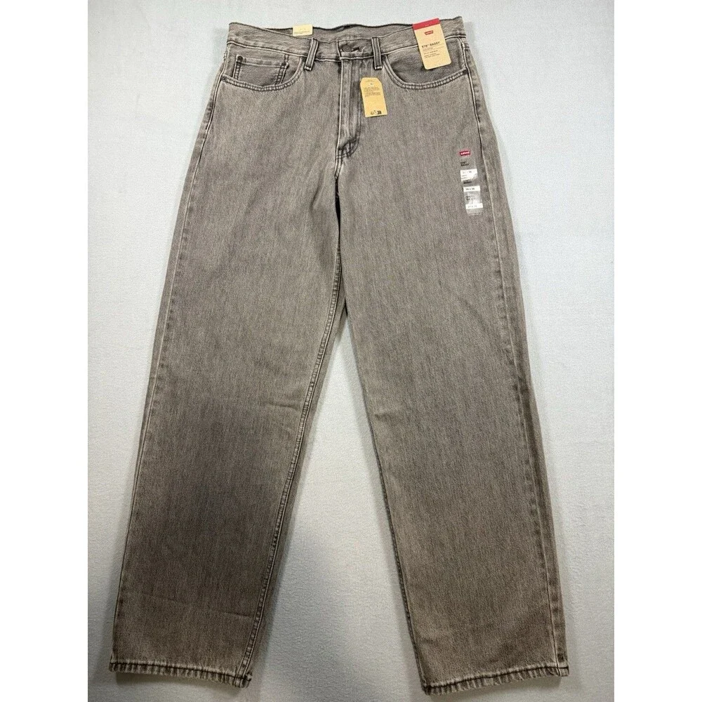 Levi’s 578 Baggy Jeans Men’s 34x36 Y2K 90s Style Grey Wash 100% Cotton NWT